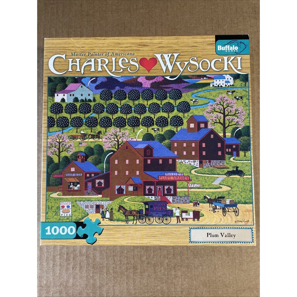 Charles Wysocki Buffalo Games Jigsaw Puzzle Plum Valley
